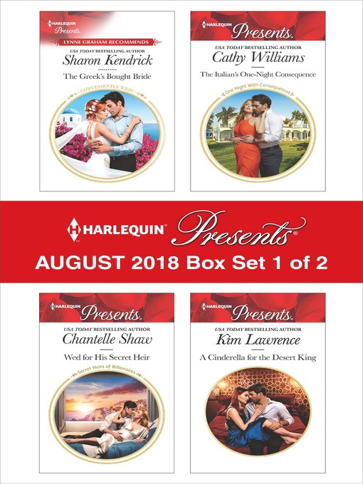 Title details for Harlequin Presents August 2018--Box Set 1 of 2 by Sharon Kendrick - Wait list